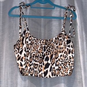 Cheetah crop top